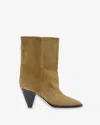 Isabel Marant Rouxa Suede Boots In Taupe