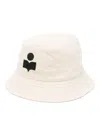 Isabel Marant Logo-embroidered Bucket Hat In Neutrals