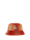 Isabel Marant Cappello Da Pescatore Haley In Misto Poliestere Ricamato Donna In Orange