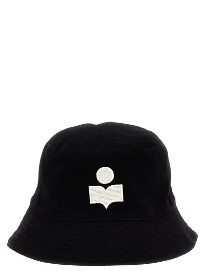 Isabel Marant Haley Bucket Hat In Black Ecru