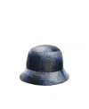 Isabel Marant Haley Checked Bucked Hat In Black