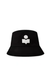 Isabel Marant Haley Embroidered Logo Bucket Hat In Black