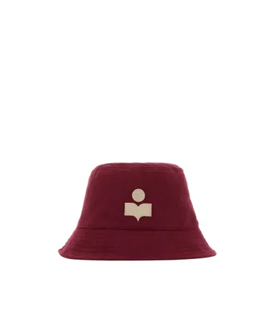Isabel Marant Haley Flat-crown Bucket Hat In Red
