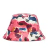 Isabel Marant Haley Floral Leather Bucket Hat In Multicoloured