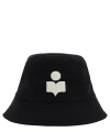 Isabel Marant Wide Brim Cotton Bucket Hat In Black