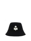 Isabel Marant Wide Brim Cotton Bucket Hat In Black