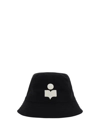 Isabel Marant Haley Logo-embroidered Bucket Hat In Black