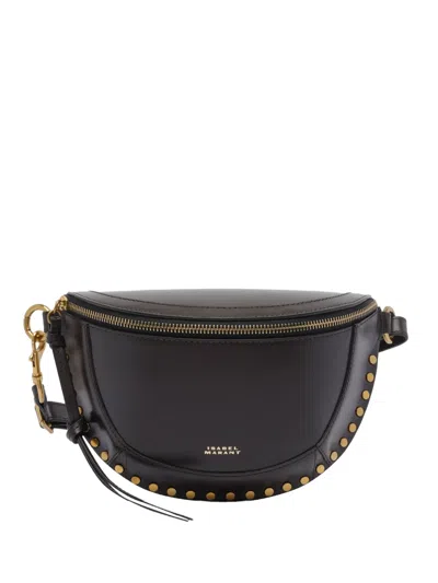 Isabel Marant Half-moon Studded Belt Bag In Brown