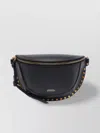 Isabel Marant Half-moon Studs Shoulder Bag In Black