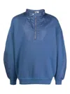 Isabel Marant Half-zip Panelled Sweatshirt In Blue