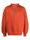 Isabel Marant Half-zip Panelled Sweatshirt In Red