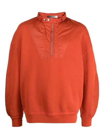 Isabel Marant Half-zip Panelled Sweatshirt In Red