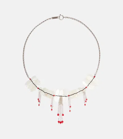 Isabel Marant Halsey Embellished Necklace In Green