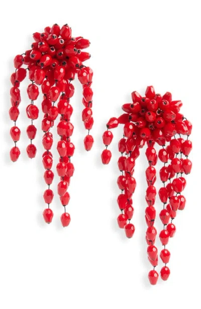 ISABEL MARANT ISABEL MARANT HANABI BEADED CLIP-ON DROP EARRINGS