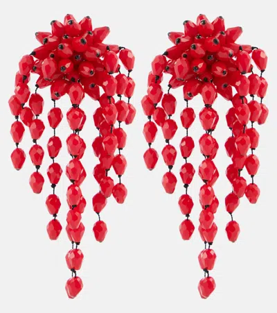 Isabel Marant Hanabi Earrings In Red