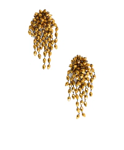 Isabel Marant Hanabi Bead-embellished Gold-tone Earrings