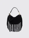 Isabel Marant Soft Fringe Zip Crossbody Bag In Black