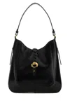 Isabel Marant Black Hobo Bag With Braided Detail And Adjustable Strap In Black