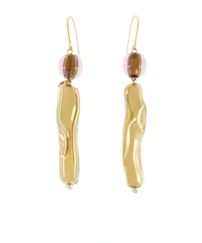 Isabel Marant Hanging Earring In Yellow