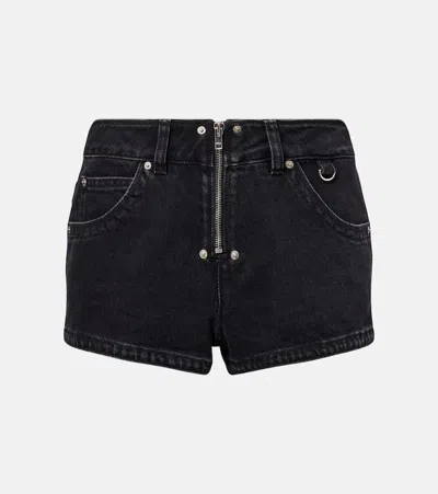 Isabel Marant Hania Denim Shorts In Black