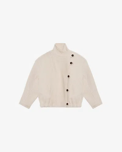 Isabel Marant Hanis Coat In Neutral