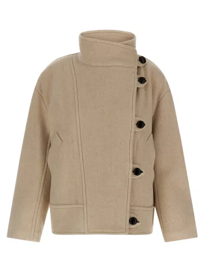 Isabel Marant Hanis Coat In Brown
