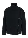 Isabel Marant Long Sleeve Coat In Black