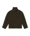 Isabel Marant Hanis Short Wool Blend Coat In Green