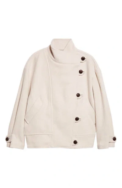 Isabel Marant Hanis Wool Blend Jacket In Neutral