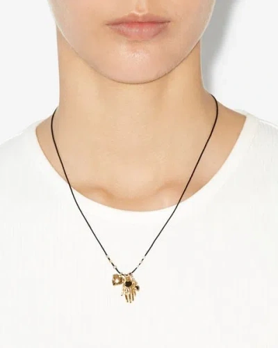 Isabel Marant Happiness Collar Necklace In Black