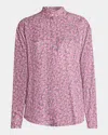 Isabel Marant Harlow Floral Button-front Blouse In Pink