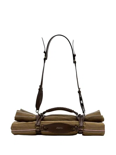 Isabel Marant Harness Leather Travel Bag In Brown
