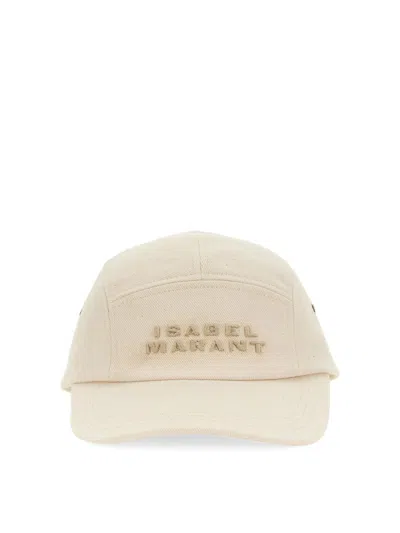 Isabel Marant Hat With Logo In Powder