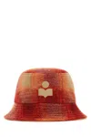 Isabel Marant Cappello Da Pescatore Haley In Misto Poliestere Ricamato Donna In Brown