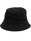 Isabel Marant Sand Cotton Haley Bucket Hat In Black