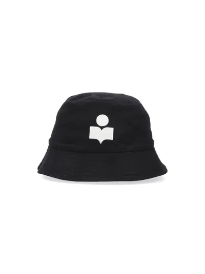 Isabel Marant Logo Bucket Hat In Black