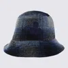 Isabel Marant Navy Wool Blend Haley Bucket Hat In Blue