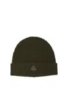 Isabel Marant Wool Hat With Logo Patch In Green