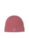 Isabel Marant Ribbed-knit Logo Beanie In Pink