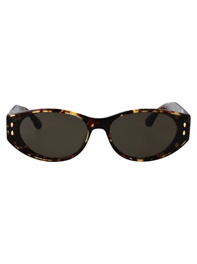 Isabel Marant Havana Acetate Sunglasses In Black