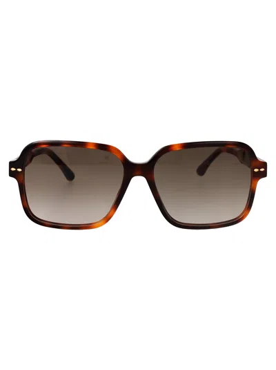 Isabel Marant Havana Acetate Sunglasses In Brown