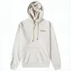Isabel Marant Heathered Fabric Hoodie With Minimalist Logo In White