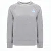 Isabel Marant Heathered Grey Long-sleeve Sweatshirt With Ribbed Cuffs In Gray
