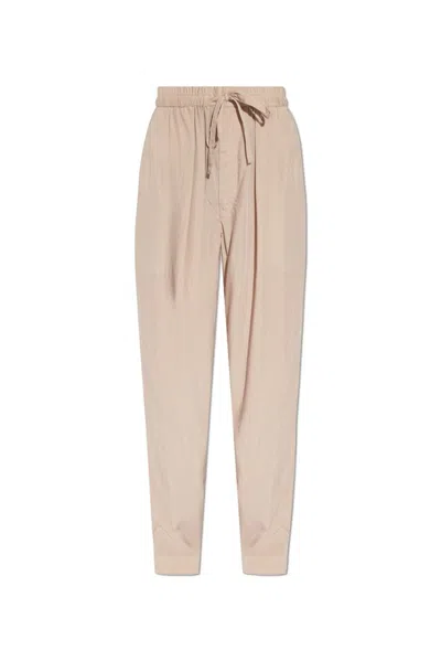 Isabel Marant Drawstring-waist Track Pants In Beige