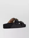 Isabel Marant Heeled Sandals With Studs And Open Toe In Black