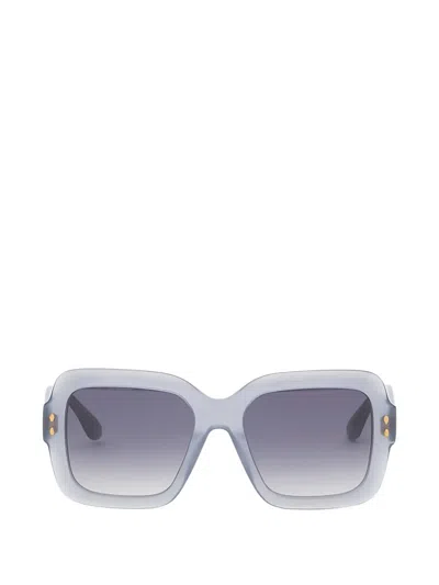 Isabel Marant Hegaxonal Square-frames Sunglasses In Blue
