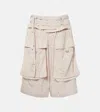 Isabel Marant Heidi Low-rise Belted Shorts In Neutrals