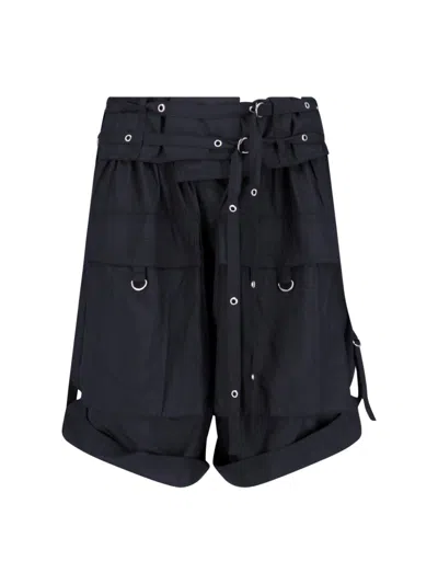 Isabel Marant 'heidi' Cargo Shorts In Black  