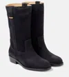 Isabel Marant Heikee 35 Suede Ankle Boots In Black