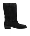 Isabel Marant Heikee 35 Suede Ankle Boots In Black